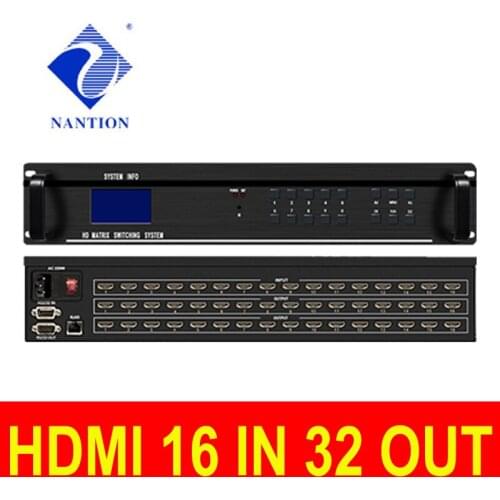 HDMI MATRIX 16x32 16IN32OUT 16 channels 2k 4k HDMI Matrix Switcher 16X32 HDMI 16 in32 out all digital 3D matrix switcher