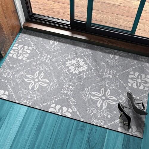 Modern Simple PVC Anti-slip Door Mat Carpet Rectangle Cuttable Custom Entrance Door Mats Kitchen Mat Bath Mat Floor Mats Carpet