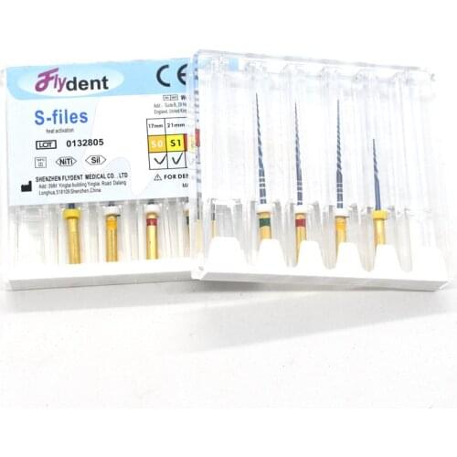 S files Blue dental rotary files endodontic files Use for Root canal cleaning