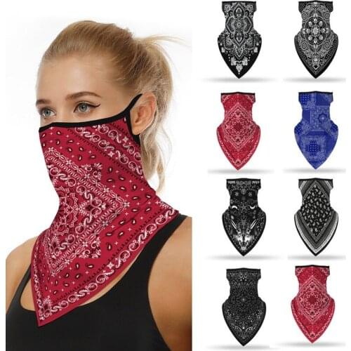 Outdoor Print Seamless Magic Scarf Ear Hook Sports Scarf Neck Tube Face Dust Riding Bandana UV Protection Neck Gaiter Scarf