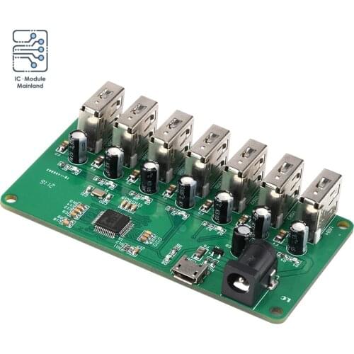 USB 2.0 HUB Module 1 to 7 Port HUB USB Expansion Module High Speed 480Mbps Original FE main Control DC 5V