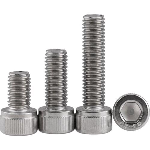 30Pcs 0#-80 UNF Allen Cylindrical head screws 304 stainless steel hexagon bolts nuts 1/8" 5/32" 3/16" 1/4" 5/16" 3/8" 1/2"