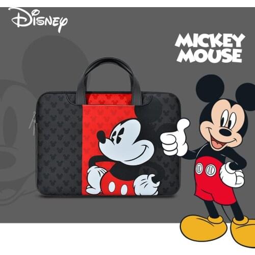 2021 Disney Mickey laptop bag for Macbook Air Pro 13 14 15.6 PU waterproof shockproof laptop case for Dell Acer Asus HP handbag