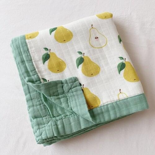 Winter Bamboo Cotton Baby Blanket 6 Layer Gauze Baby Wrap For Newborn Lovely Blanket Bedding Winter Baby Blanket