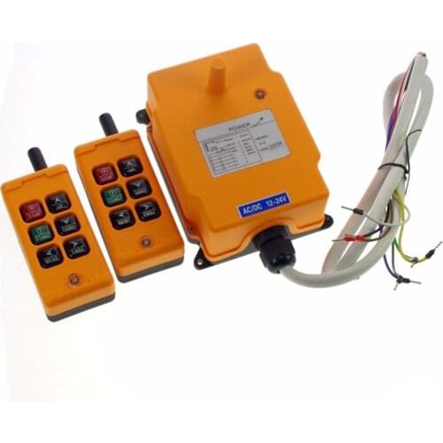 1PCS 6Channel 2 Transmitters 2Motions 1Speed Hoist Crane Truck Remote Control Switch