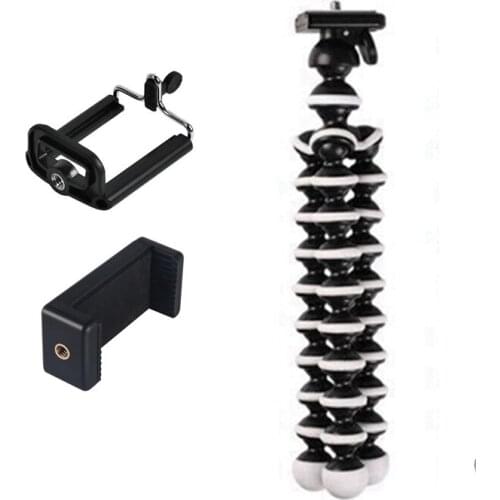10Pcs M Size Stand Holder Tripod with Phone Bracket For Gopro Digital Camera Cell Phone Flexible Octopus Tripods