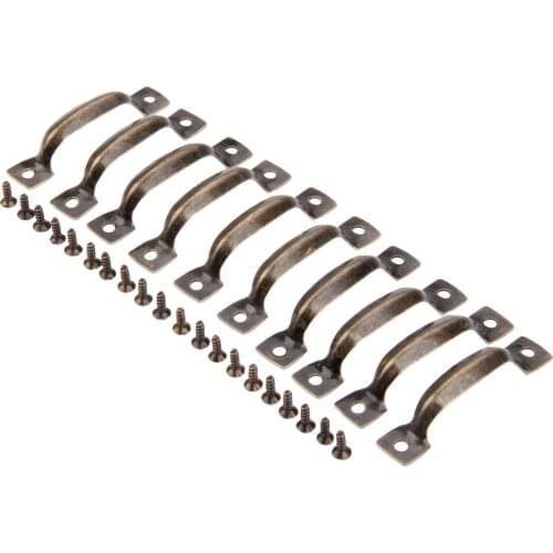 10Pcs Antique Bronze Silver Black Furniture Handles Cabinet Knobs and Handles Cupboard Drawer Kitchen Pull Furniture Hardware