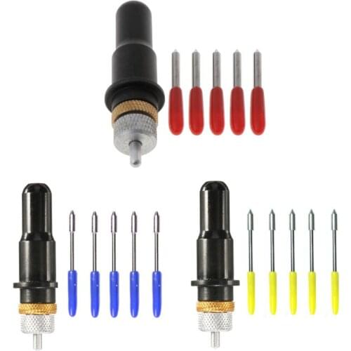 12mm Black Cutting Plotter With 5pcs Blades 30/45/60 Degree for Roland Vinyl Cut N58A