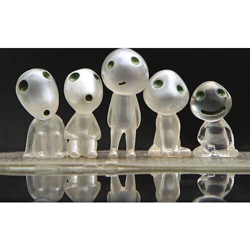 5Pcs Luminous Tree Elves Toy Cartoon Princess Figure Glow In The Dark Toys Kids Xmas Gift Light Up Novelty Toys Anime Figure Set