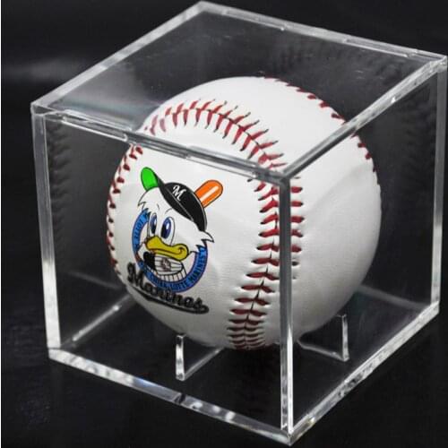 Acrylic 9 Inch Baseball Box Display Golf Tennis Ball Transparent for Souvenir Collection Storage Holder UV Protection Dust-proof