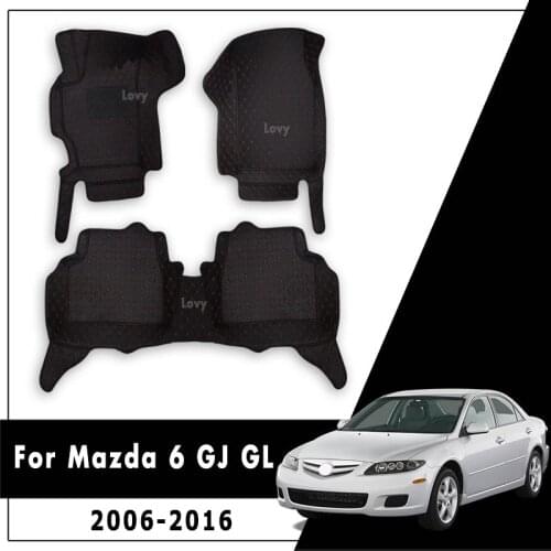 Auto Interior Foot Pad Accessories Car-styling Car Floor Mats For Mazda 6 2006 2007 2008 2009 2010 2011 2012 2013 2014 2015 2016