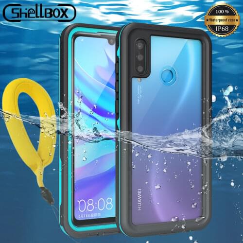 For Huawei P40 Pro P30 Lite Waterproof IP68 Diving Swimming Dustproof Phone Case for Mate20 Pro Full Sealed Outdoor Sport Coque