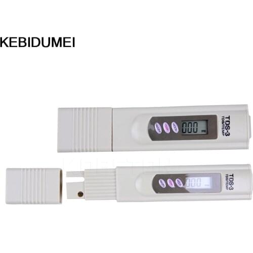 TDS-3 2 in 1 LCD Digital Temp PPM Tester Stick TDS Meter With Auto Temp Compensation ATC Hydroponics Filter Water Quality Purity