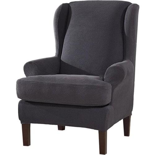 2PCS Elastic Spandex Armchair Chair Cover Protective Sleeve Stretch Detachable Sofa Cover Slipcover Furniture Cover Protector