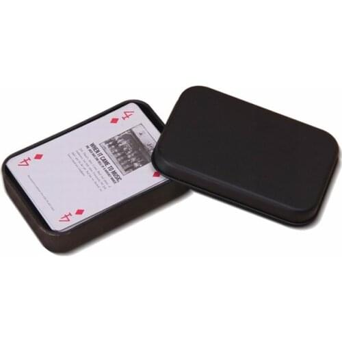 100pcs Mini Tin Gift Box Small Empty Black Metal Storage Box Case Organizer For Money Coin Candy Keys Clips Pin Playing Card