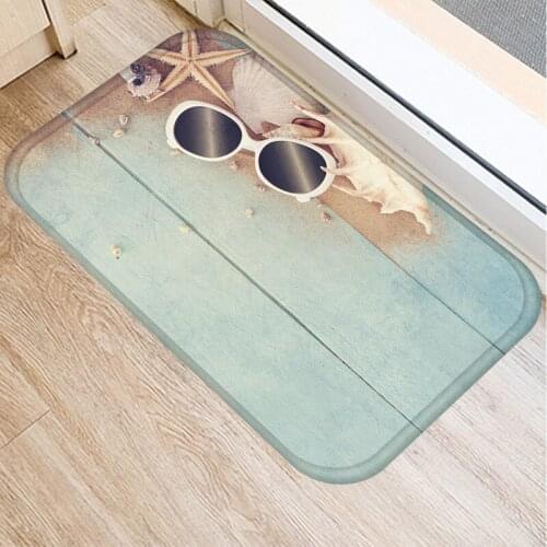 Sea Anti-Slip Mediterranean Bath Home Entrance Kids Prayer Mat 40X60CM Bathroom Kitchen Bedroon Floor Mat