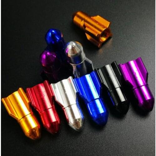 Cap Valve Dust Cover Aluminium Alloy Rocket Shape Road Bicycle Motor Bike Car Tyre Wheel Rims Stem Air Valve