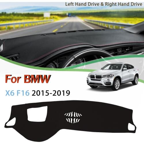 For BMW X6 F16 2015-2019 Anti-Slip Anti-UV Mat Dashboard Cover Pad Sun Shade Dashmat Waterproof instrument panel