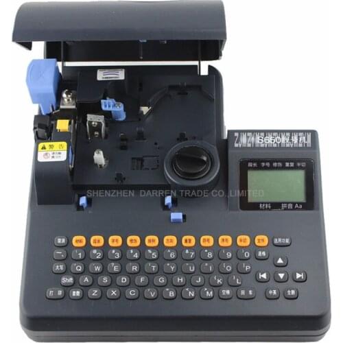 PVC Tube Printer S-650 Shrinkable Tube Electronic Lettering Machine Shrinkable Cable ID Printer Wire Marking Machine