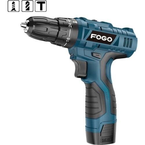 16.8V screw driver Cordless screwdriver Electric Drill Electric screwdriver Woodworker Torque Impact Drill Wall Power Tool Sets