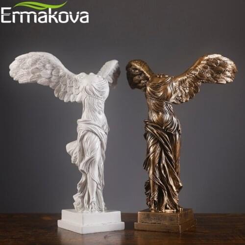 ERMAKOVA 10 Inch The Winged Victory Statue Figurine Replica Goddess of Victory Sculpture Home Decoration Gift