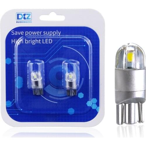 T10 12V 3030 Car Bulb 2SMD 6500K Highlight LED Width Light Small Plug Signal Lamp Turn Signal Car Accessories Car LED Light