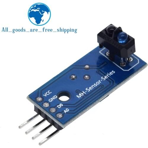 TZT TCRT5000 Infrared Reflective IR Photoelectric Switch Barrier Line Track Sensor Module blue
