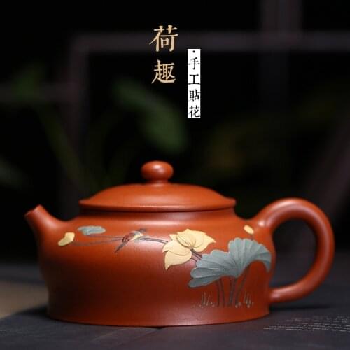 High quality teapot of mud painting masters painted manually painted violet arenaceous technology gifts custom tea set