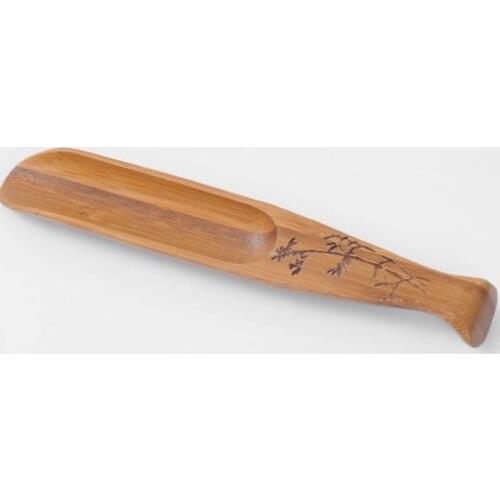 1PC Tea Shovel Fish Shape Bamboo Tea Spoon Natural Chinese Kongfu Tea Ceremony Teaware Accessories