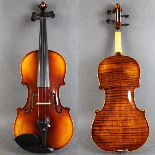4/4 Violin скрипка Profestional One Piece Back!! 4/4 바이올린 كمان Handmade Violin Excellent Flamed Free Case and Bow
