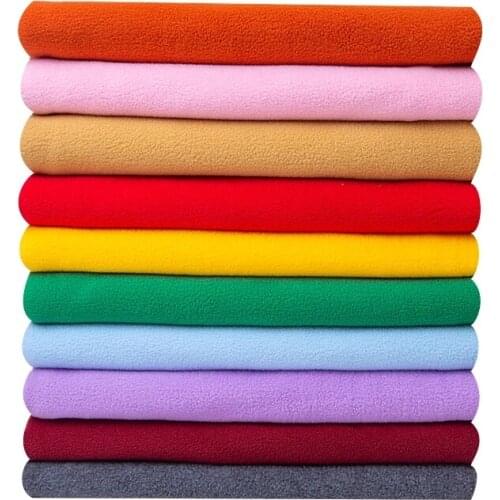 50cm/Pcs 160cmWidth Polar Fleece Fabric Double Sided Short-haired Clothing Lining Dolls DIY Plush Flannel Skin-friendly 2020NEW