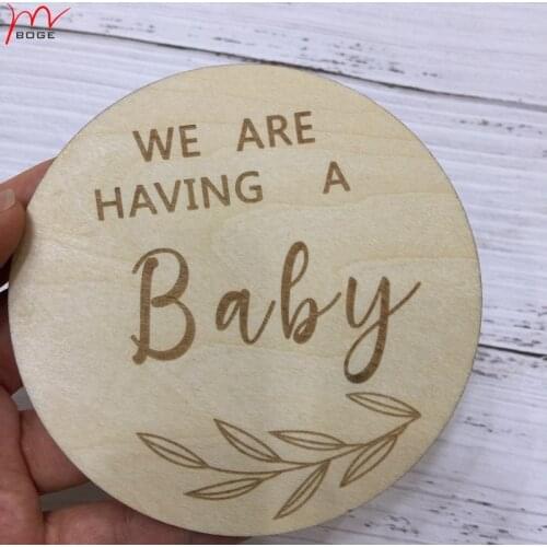 Free shipping 20pcs We're Having A Baby Sign Pregnancy Announcement