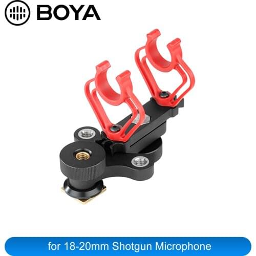 BOYA BY-C30 Suspension Shock Mount for 18-20mm Rode Sennheiser Sanken DPA Camera Video Shotgun Microphone Shockmount Accessories