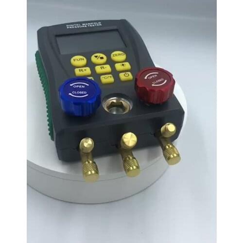Refrigerant Digital Manifold Gauge HVAC Vacuum Pressure Temperature Leak Test