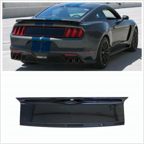 Trunk Board For Ford Mustang 2015 2016 2017 2018 2019 Black Rear Lid Tail Box Decklid Panel Moulding Trim Car Decor Protector