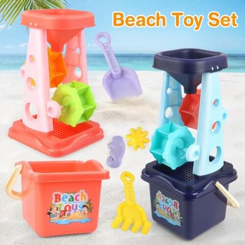 Beach Toy Set Safe Children Sandpit Toy Colorful Sand Play Kit