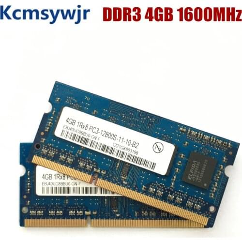 ELPIDA chipset 4GB 1Rx8 PC3 PC3L 12800S DDR3 1600Mhz 4gb Laptop Memory Notebook Module SODIMM RAM