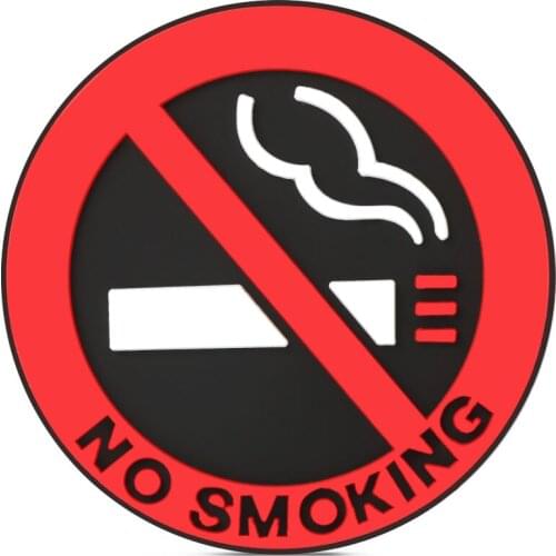 No smoking Warning Logo Stickers Car Stickers For Volkswagen Tiguan touran Touareg Skoda yeti kodiaq karoq seat Arona