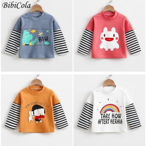 New Baby Boys Girls Sweatshirts Autumn Spring Cartoon Cotton Hoodies Tops Children Kids Long Sleeve T Shirts Blouse Clothes