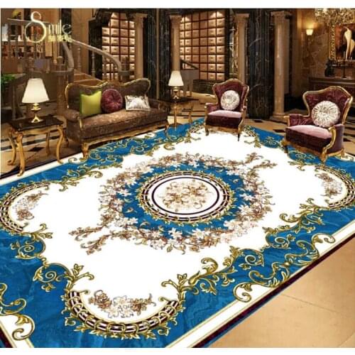 Beibehang Custom photo floor painting wallpaper European ceiling ceiling continental carpet parquet PVC self adhesive floor