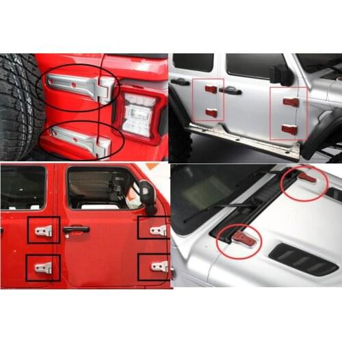 Refitting decorative door chain 1/10 rc Rock Cralwer Truck D90 D110 TRX4 TRX6 SCX10 II III JK RGT VRX LC70 LC80 Toyata cross RC