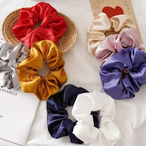 Hair Scrunchie Elastic Hair Bands Head Accessories Color Women Girls Headwear