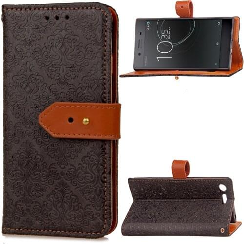 Luxury Flip Wallet Leather For Sony Xperia XZ Premium Case ,Book Stand Card Pockets Slots For Sony Xperia XZ Premium Cover