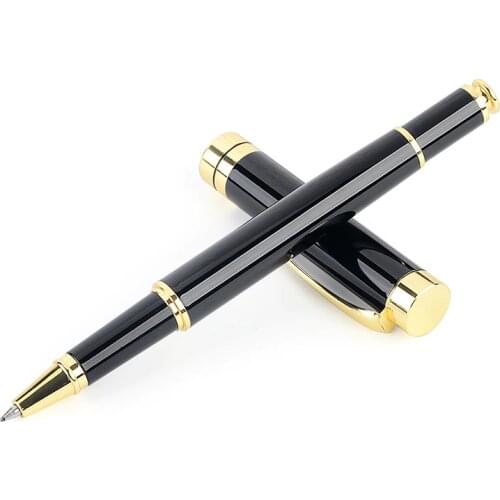 Jinhao Brand Black Gold Metal Ballpoint Pen Business Office Medium Nib Ball Pens for Writing Student School Stationery Gifts