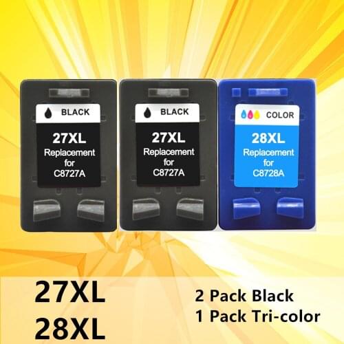 27XL 28XL Refilled Ink Cartridge Replacement For hp 27 28 XL for hp Deskjet 450 450CI 5550 3420 3520 3550 3650 3740 3845