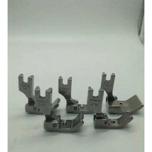 Piping Cording Foot 1/2,1/4,1/8,1/16 Left Side For JUKI SINGER Industrial Machines P69LH