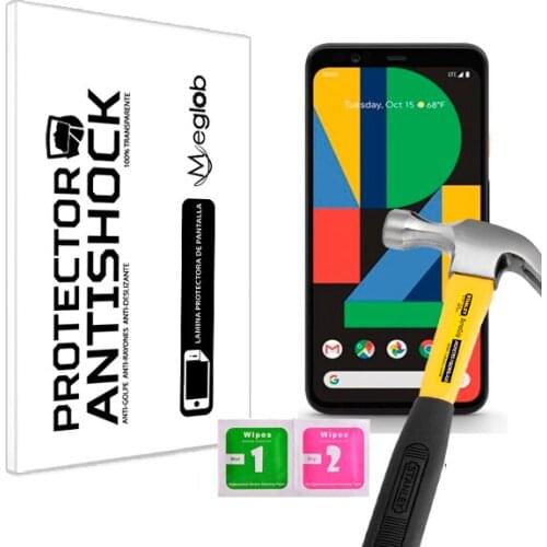 Protector de Pantalla Anti-Shock Anti-Golpe Anti-arañazos Compatible con Google Pixel 4