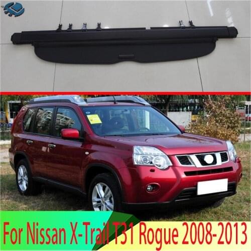 For Nissan X-Trail T31 Rogue 2008-2013 Aluminum+Canvas Rear Cargo Cover privacy Trunk Screen Security Shield shade Accessories