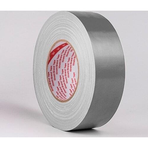 1 Roll Width 100mm x50M ,thickness 0.28mm,12 Colors Cloth Tape,strong stickiness,Wide-range in application,Silver Grey Color