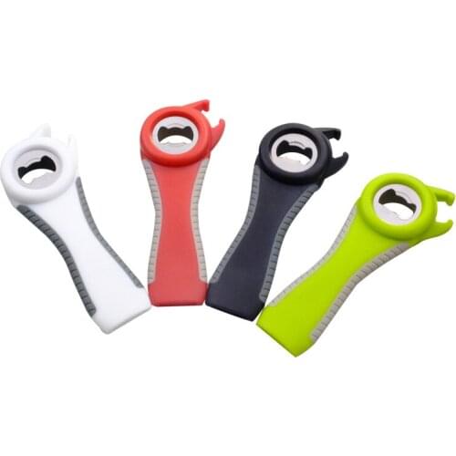 1Pc 5 in 1 Multifunctional Stainless Steel Can Opener Beer Bottle Opener Super Good Jar Opener Tool
